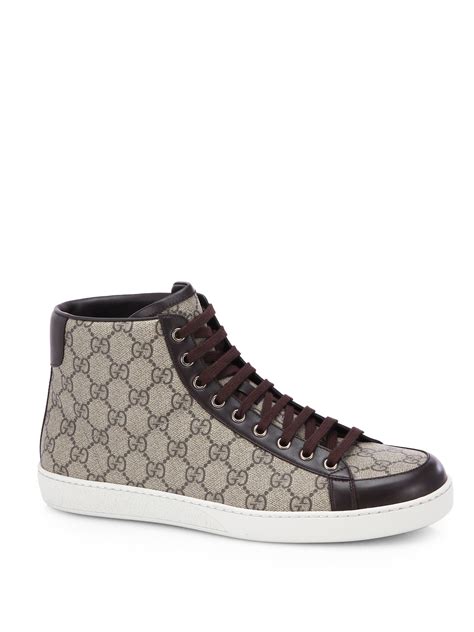 gucci sneakers for men high top|luxury high top sneakers men.